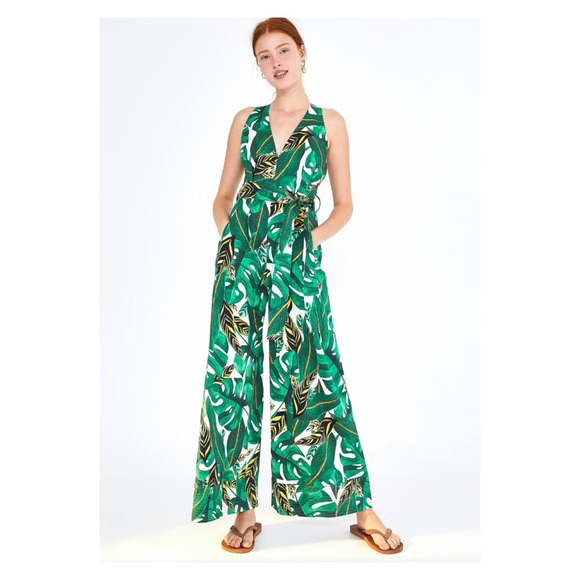 Farm Rio Pants - Farm Rio Max AMAZONIA HALTER JUMPSUIT NWT